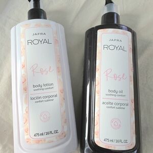 JAFRA Royal Rose Body Lotion and Oil Duo - White and Black